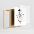 Plakat w ramie 40x50 - Piękno mody i urody - beauty, fashion - rama drewno
