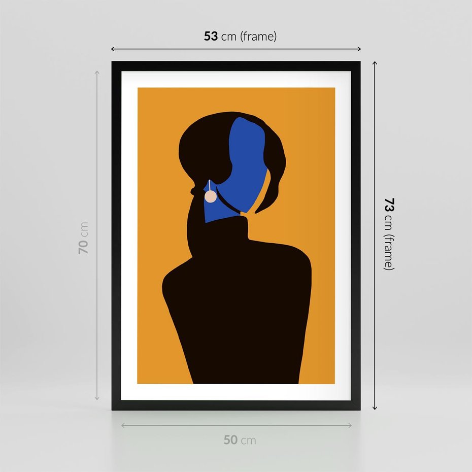 Plakat w ramie 50x70 - Transformacja Form - sztuka nowoczesna, plakat - rama czarna