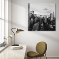 Obraz na płótnie 60x60 - Wibracje Miejskiego Życia - miasto, wieżowce