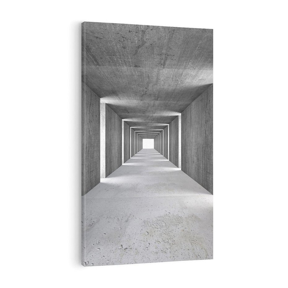 Obraz na płótnie 70x100 - Abstrakcyjna głębia - 3D, tunel
