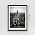 Plakat w ramie 30x40 - Dusza wielkiego miasta - Manhattan, Nowy Jork - rama czarna