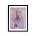 Plakat w ramie 30x40 - Splecione - obraz olejny, pastelowe kolory - rama czarna