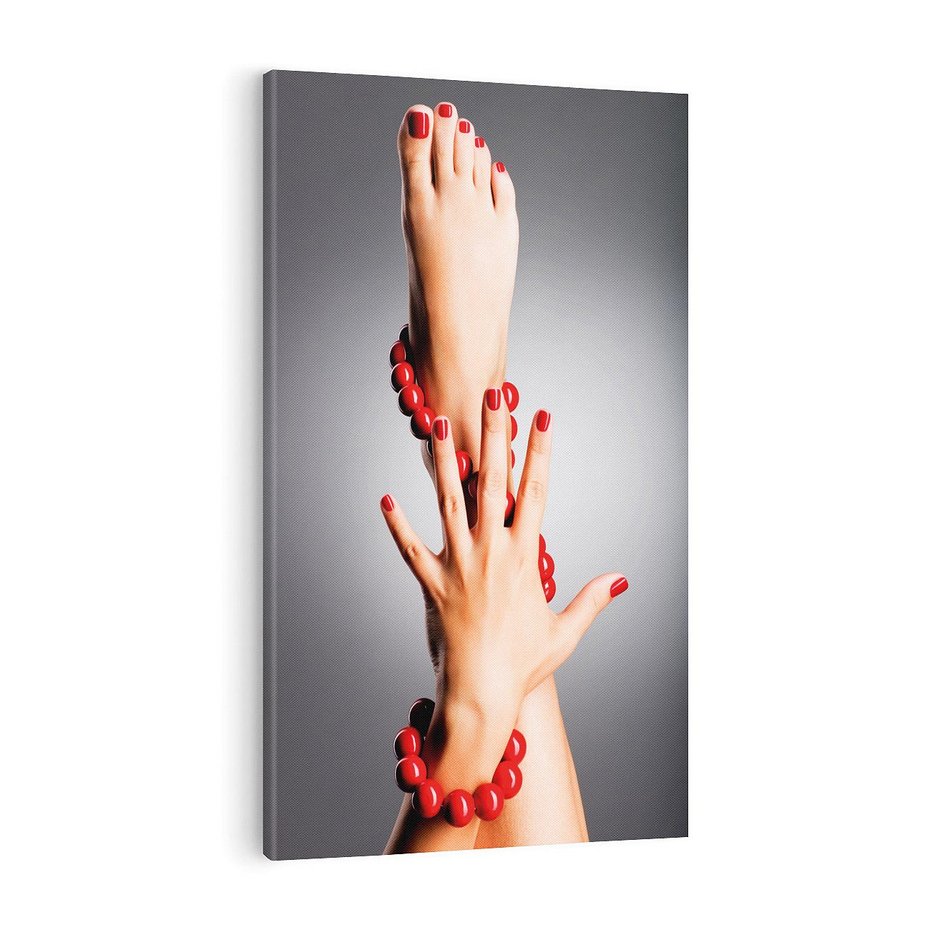 Obraz na płótnie 80x120 - Manicure i Pedicure - Piękno Paznokci - manicure, pedicure