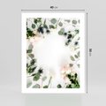 Plakat bez ramy 40x50 - Róże i Zielone Liście - kompozycja kwiatowa, róże