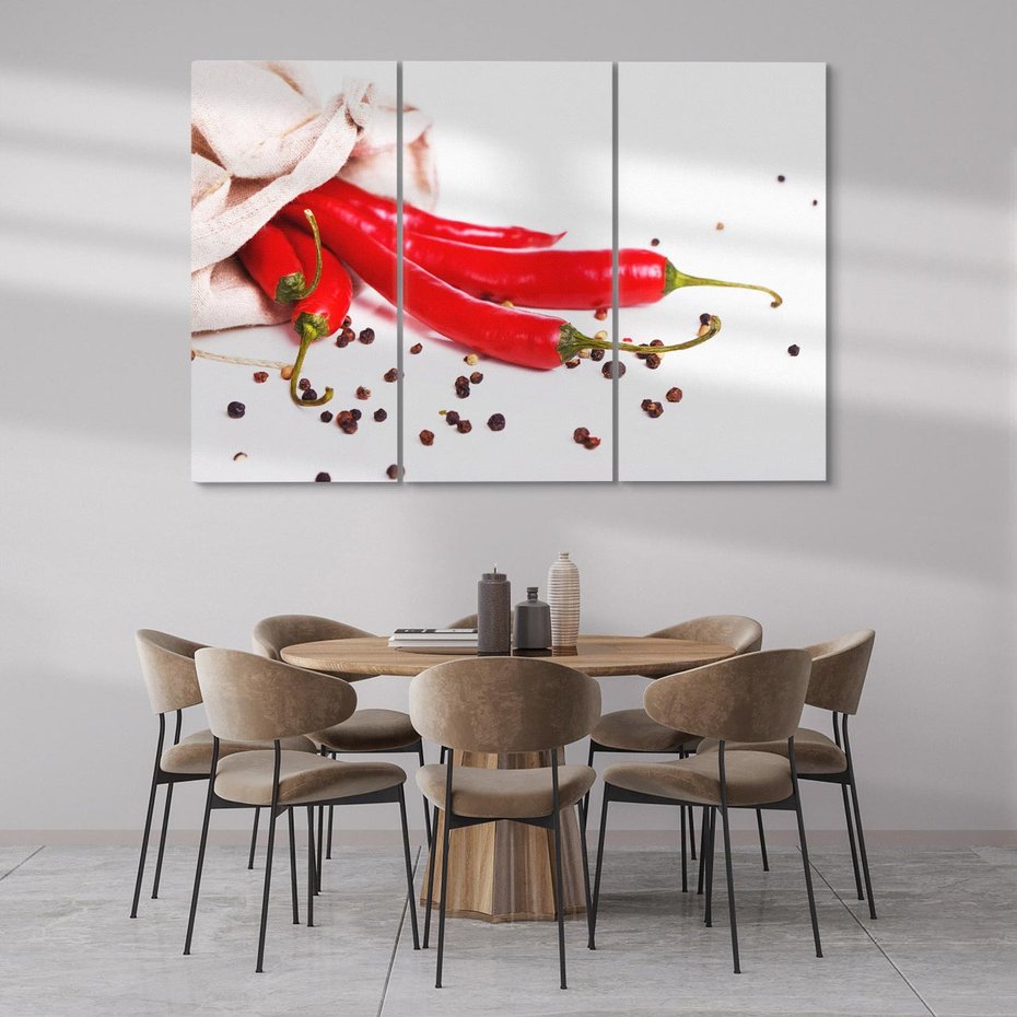 Obraz na płótnie 120x80 - Eksplodujące Smaki: Papryczki i Warzywa - papryczki, warzywa