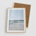 Plakat w ramie 50x70 - Spokój nad Brzegiem - plaża, morze - rama drewno