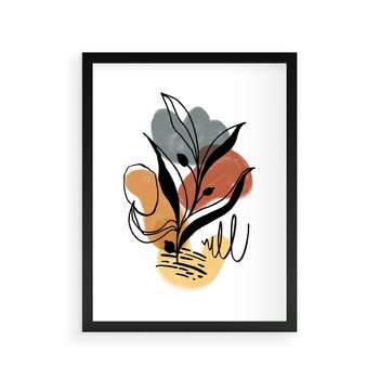 Plakat w ramie 40x50 - Rozkwitające Abstrakcje - abstrakcja, sztuka nowoczesna - rama czarna