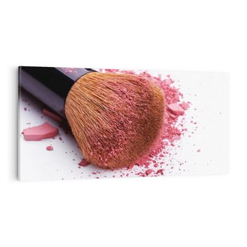 Obraz na płótnie 100x50 - Makijaż w kolorze pędzla - makijaż, pędzel