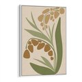 Obraz w ramie 70x100 - Minimalizm z Roślinami - nowoczesny plakat, roślinność - rama biała