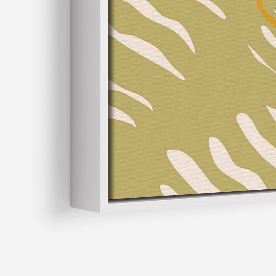 Obraz w ramie 80x120 - Konturem Zmiękczane - minimalistyczny obraz, nowoczesny - rama biała