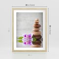 Plakat w ramie 40x50 - Spa japońskie: sztuka relaksu - spa, japońskie - rama drewno