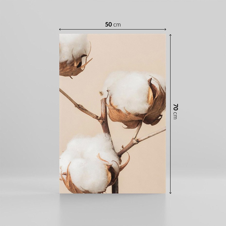 Obraz na płótnie 50x70 - Bawełniana melancholia - bawełna, suche