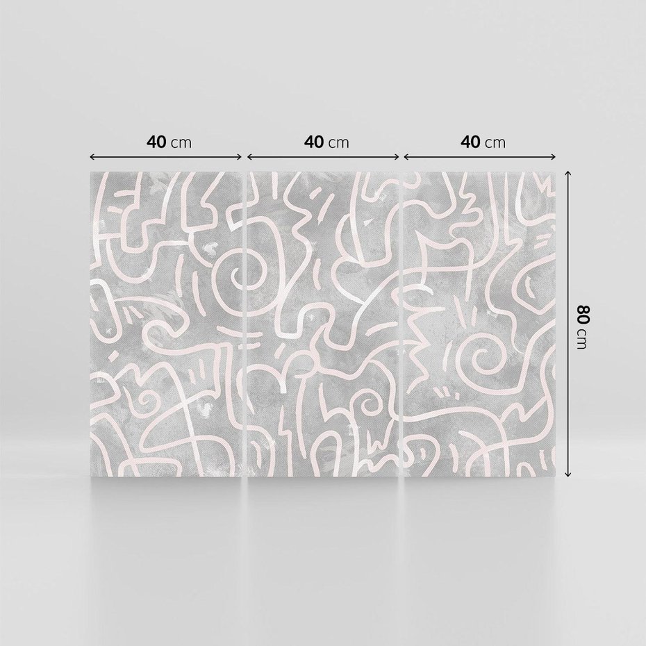 Obraz na płótnie 120x80 - Sploty odblasków i zawirowań - abstrakcyjne rysunki, wzorek