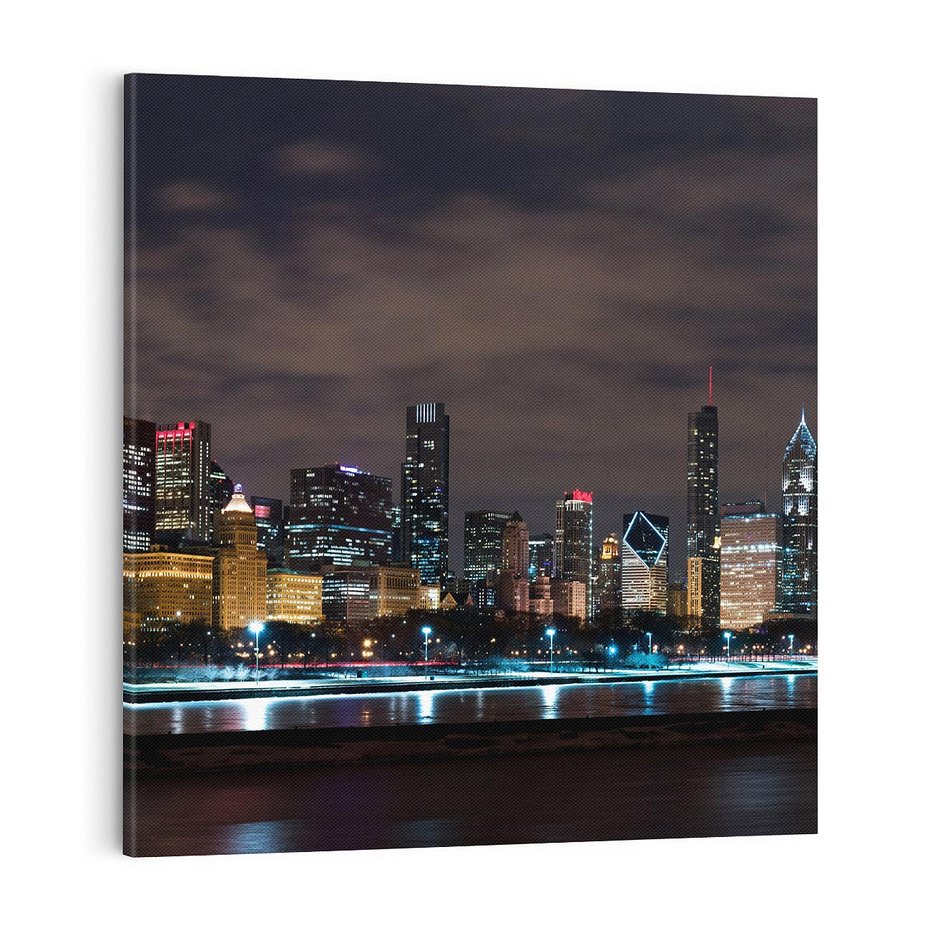 Obraz na płótnie 40x40 - Chicago - Miasto kontrastów - Chicago, USA