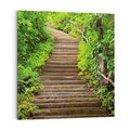 Obraz na płótnie 70x70 - Magia Leśnej Ścieżki - ścieżka, w lesie