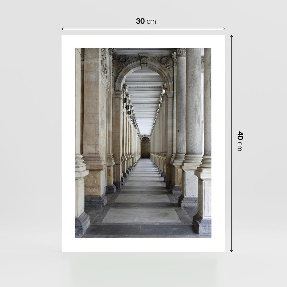 Plakat bez ramy 30x40 - Uroki Kolumn - kolumny, architektura