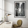 Plakat bez ramy 30x40 - Cicha Magia Zimowego Lasu - zimowy las, ośnieżone drzewa