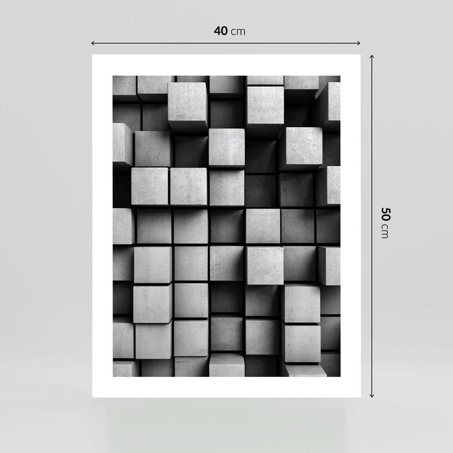 Plakat bez ramy 40x50 - Geometryczne Elegancje - nowoczesny, geometryczny