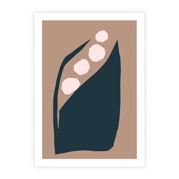 Plakat bez ramy 21x30 - Wnętrza Boho Serca - abstrakcyjny obraz, plakat