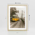 Plakat w ramie 30x40 - Tramwaj w Lizbonie - Lizbona, tramwaj - rama drewno