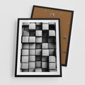 Plakat w ramie 50x70 - Geometryczne Elegancje - nowoczesny, geometryczny - rama czarna