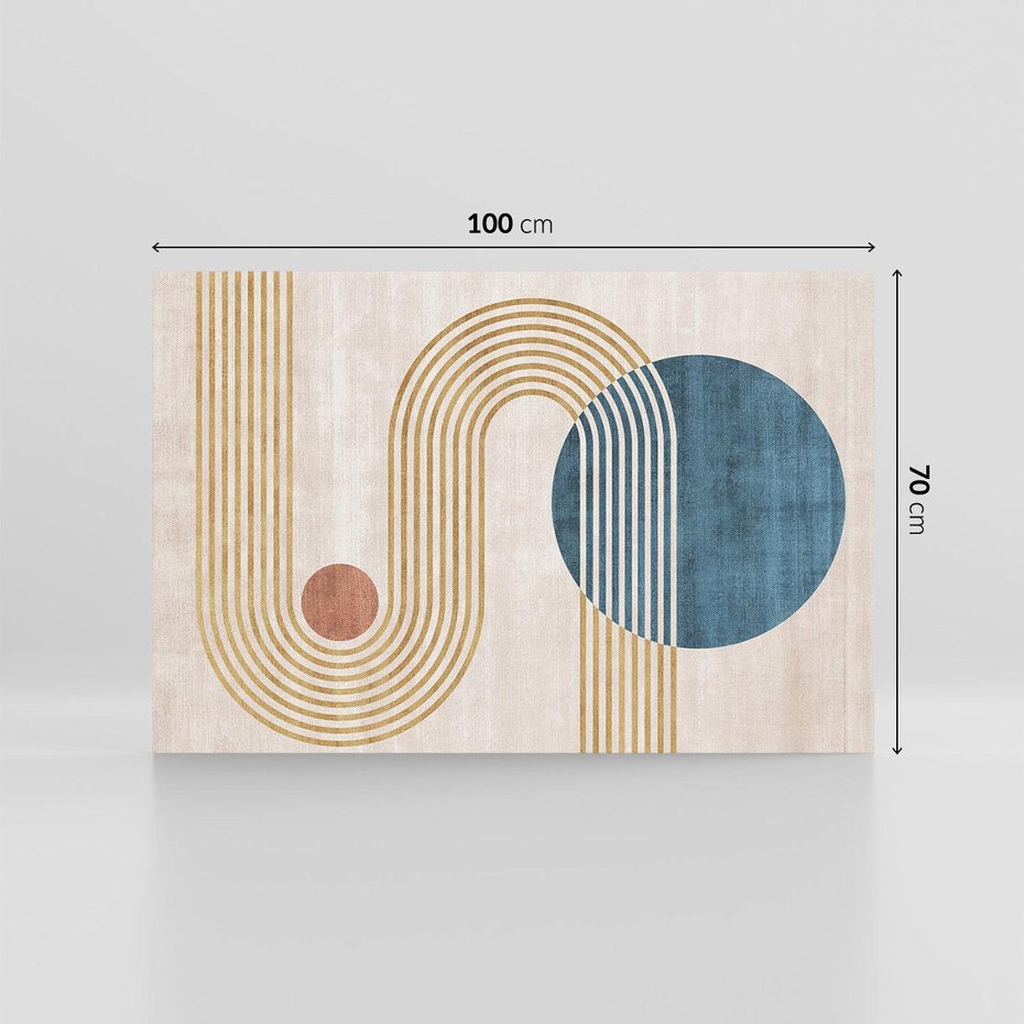 Obraz na płótnie 100x70 - Melodia ukrytych snów - retro grafika, styl mid-century