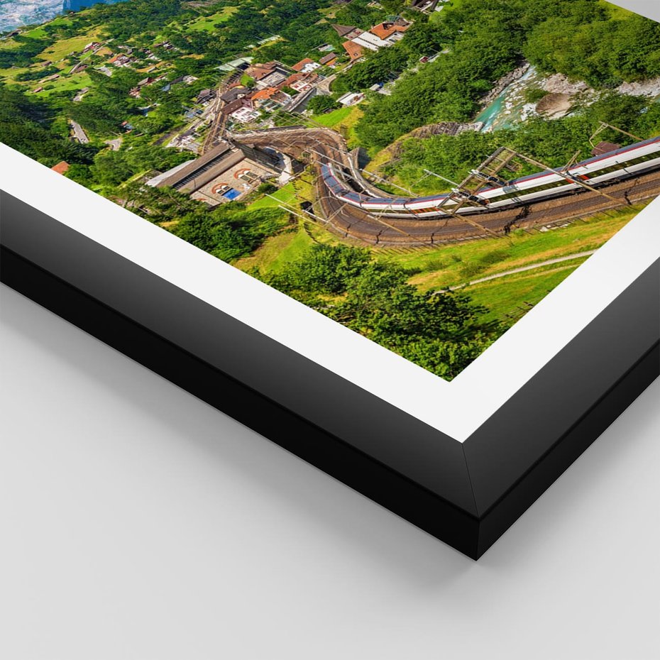 Plakat w ramie 40x50 - Magiczne Horyzonty - pejzaż, perspektywa - rama czarna