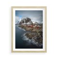 Plakat w ramie 50x70 - Skandynawia - górska odsłona - Skandynawia, góry - rama drewno