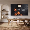 Obraz na płótnie 120x80 - Aromatyczne Inspiracje - cebula, kuchnia