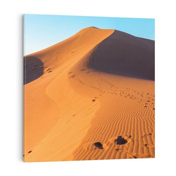 Obraz na płótnie 70x70 - Piasek pustyni wędruje - pustynia, piasek