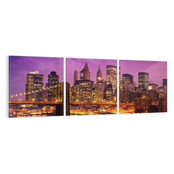 Obraz na płótnie 120x40 - Nowy Jork: miasto nieprzespanych nocy - New York, USA