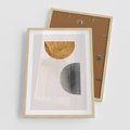 Plakat w ramie 50x70 - Nowoczesna Sztuka Geometrii - nowoczesna sztuka, modern - rama drewno