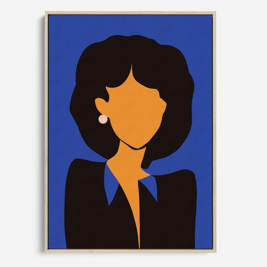 Obraz w ramie 80x120 - Modernistyczne Wibracje - sztuka nowoczesna, plakat - rama drewno