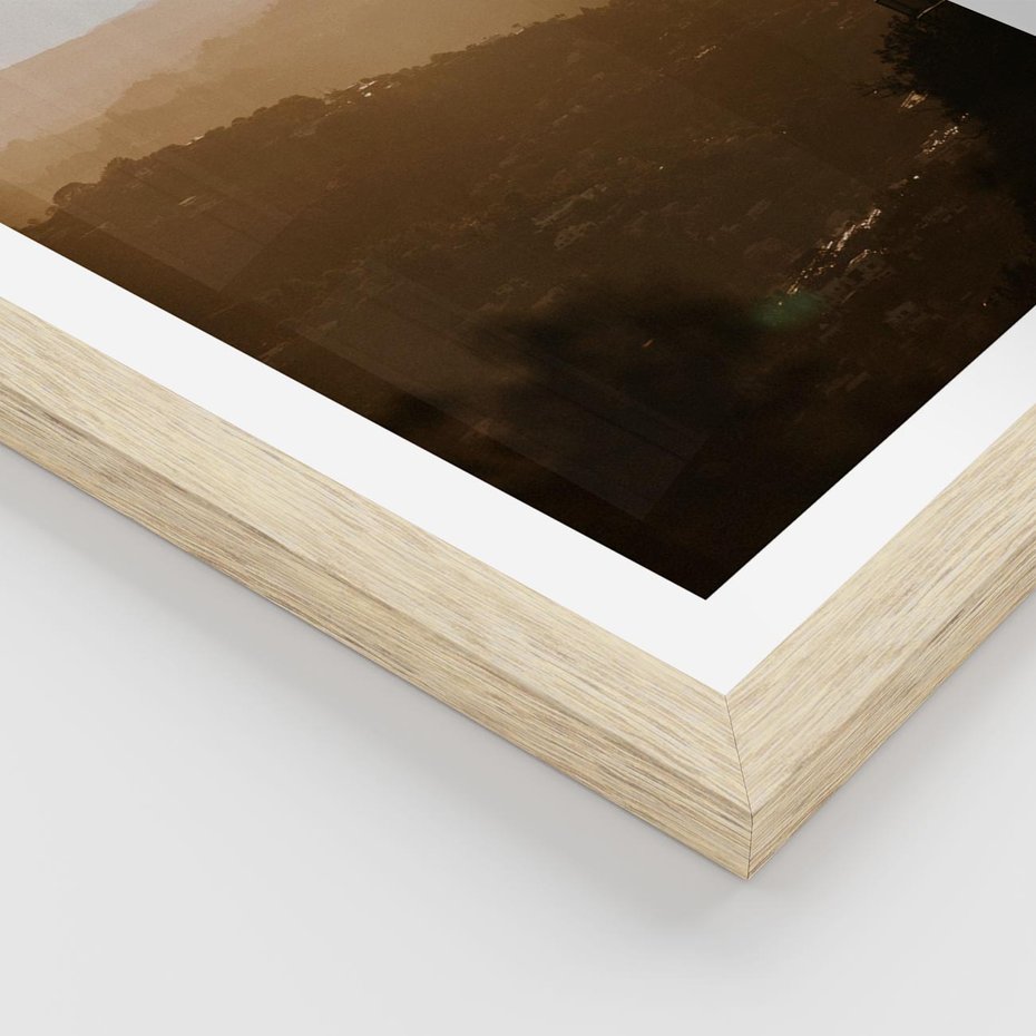 Plakat w ramie 50x70 - Odejście Słońca - pejzaż, zachód - rama drewno