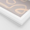 Plakat w ramie 30x40 - Nowoczesne Odbicia - minimalistyczny obraz, nowoczesny - rama biała