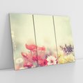 Obraz na płótnie 120x80 - Delikatne kwiaty pastelowe - kwiaty, pastelowe