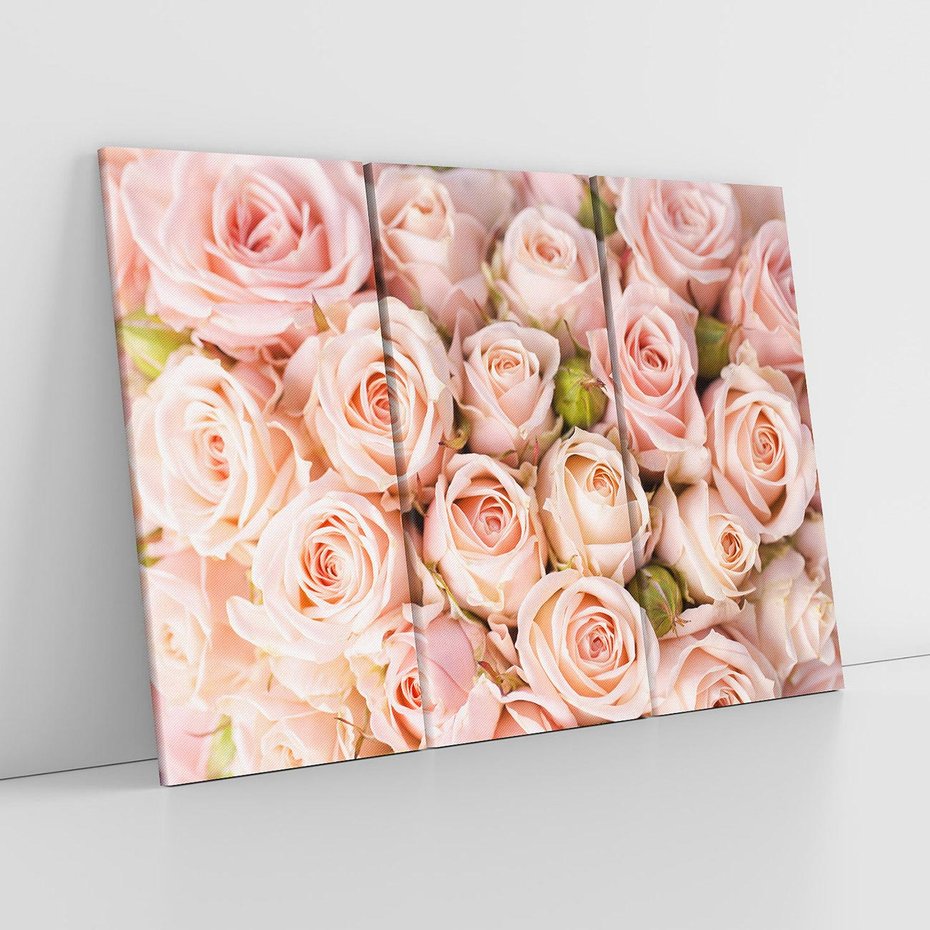 Obraz na płótnie 120x80 - Delikatność róż - piękno natury - róże, kwiaty