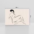Obraz na płótnie 100x70 - Piękno w Minimalizmie - abstrakcyjny rysunek, minimalistyczna kreska