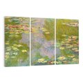 Obraz na płótnie 120x80 - "Lilie wodne" (1919), Claude Monet - Reprodukcja - reprodukcja, obraz na płótnie