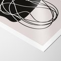 Plakat bez ramy 21x30 - Abstrakcyjne Harmonie - abstrakcyjne szkicowane linie, minimalizm