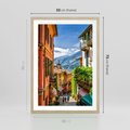 Plakat w ramie 50x70 - Tropienie Nieskończoności - uliczka, perspektywa - rama drewno