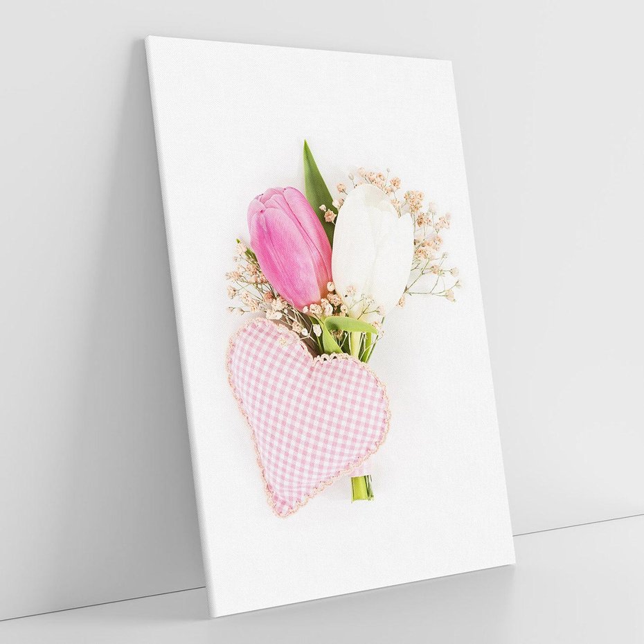 Obraz na płótnie 50x70 - Kolorowa Harmonia - kwiaty, bukiet