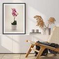 Plakat w ramie 30x40 - Delikatność storczyka orchidei - storczyk, orchidea - rama czarna