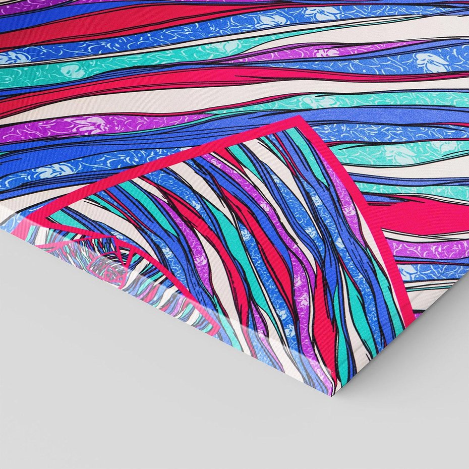 Obraz na płótnie 80x80 - Abstrakcyjna Gra Świateł i Cieni - abstrakcja