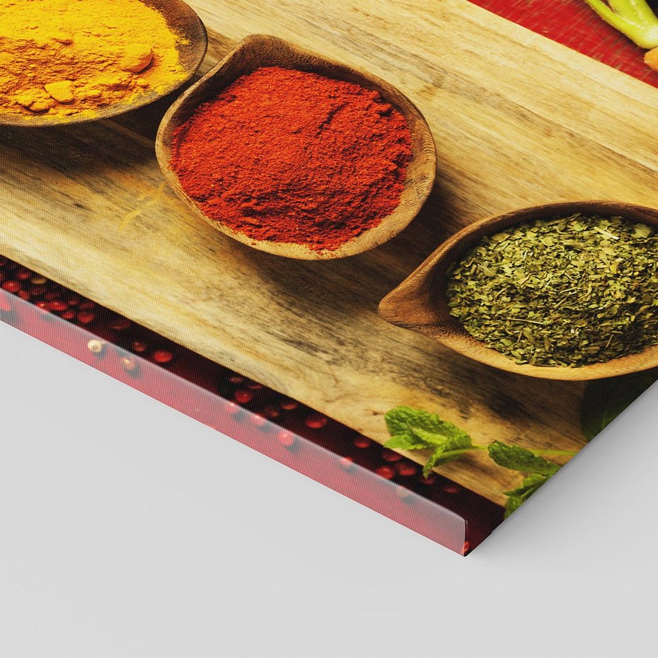 Obraz na płótnie 40x40 - Smakowy Zmysł - przyprawy, kuchnia