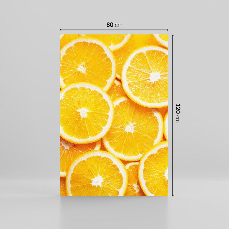 Obraz na płótnie 80x120 - Wyrazista moc pomarańczy - pomarańcze, owoce