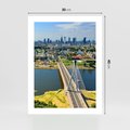 Plakat bez ramy 30x40 - Most w metropolii - most, miato