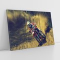 Obraz na płótnie 120x80 - Ekscytujące Skoki na Crossowym Motocyklu - cross, motocykl