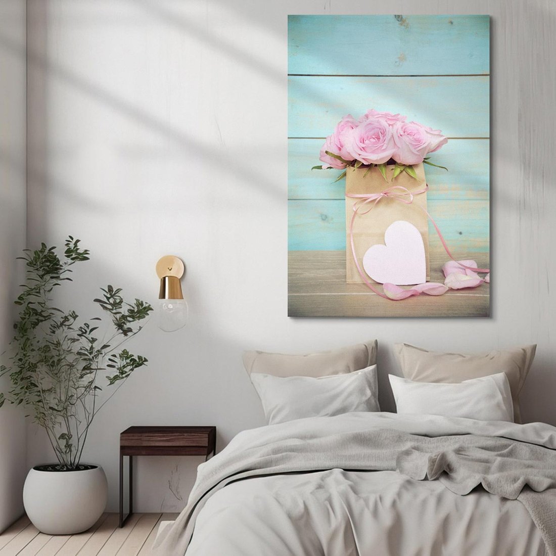 Obraz na płótnie 50x70 - Uczucie W Pełnym Rozkwicie - kwiaty, romantyczne