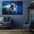 Obraz na płótnie 120x80 - Kosmiczna przygoda - kosmos, astronauta
